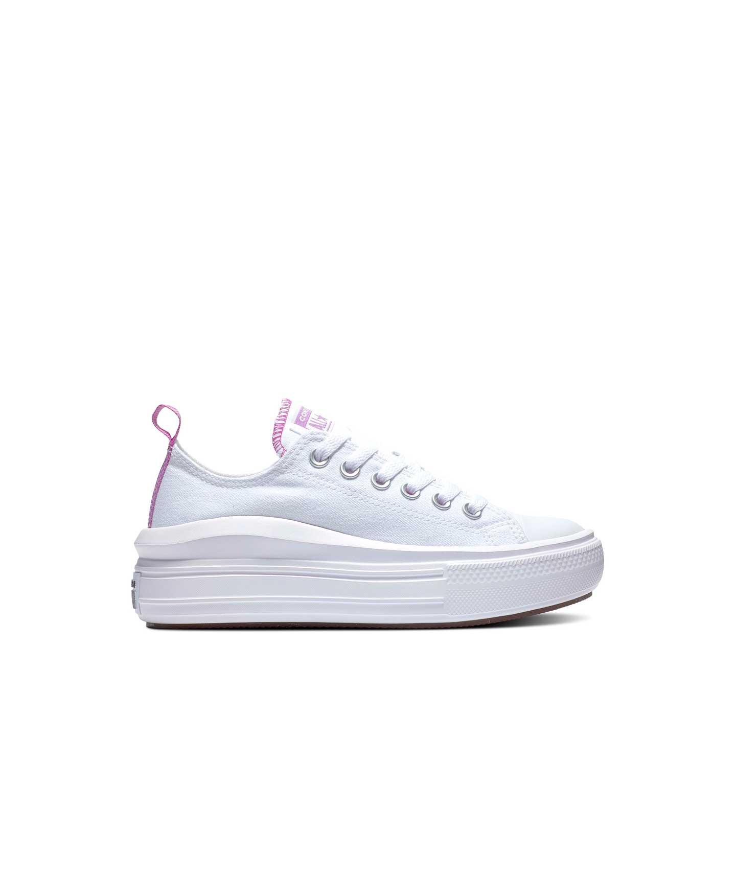 Tenis Converse de Plataforma Move Blancos en Choclo de Lona para Joven Converse Mexico