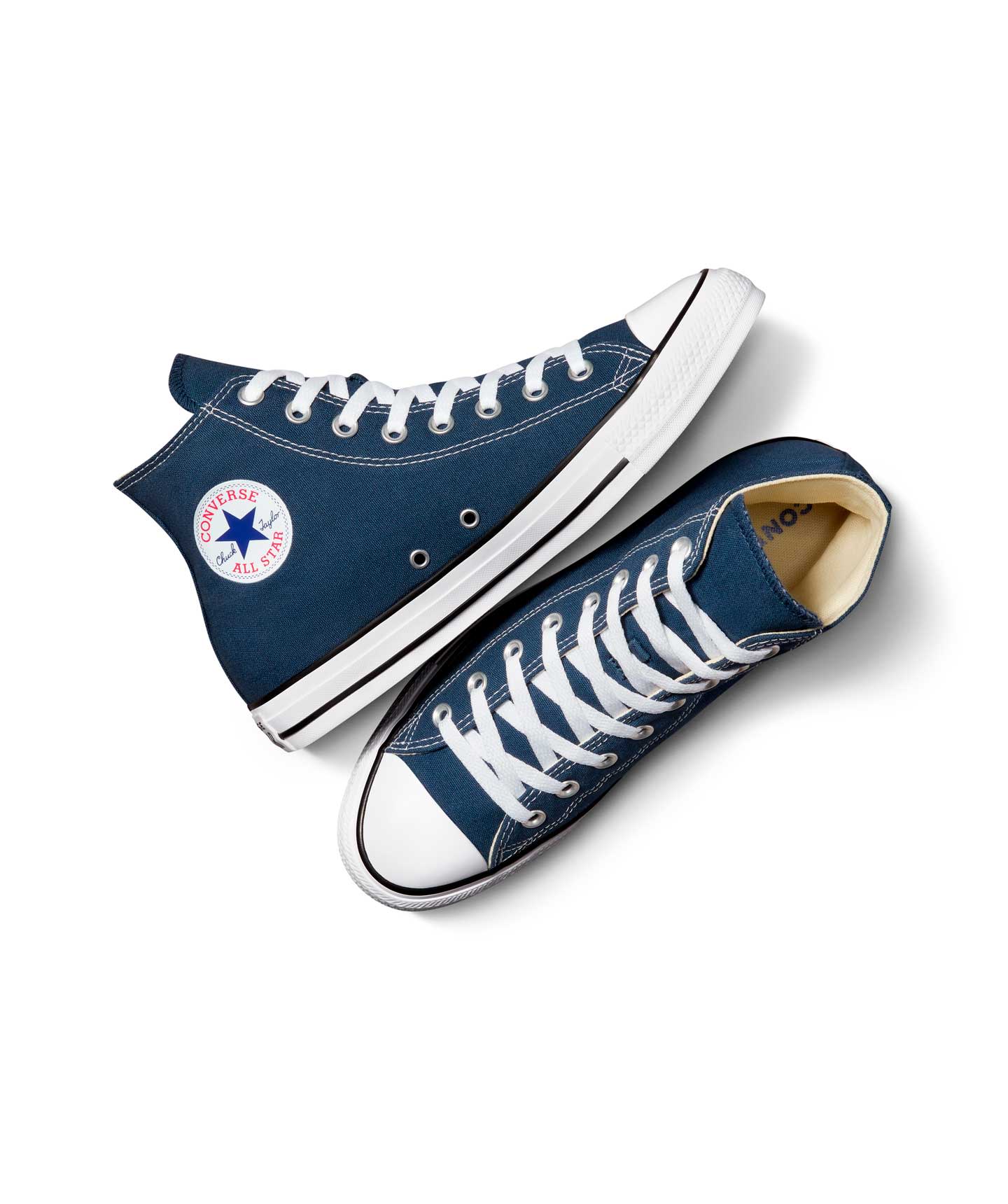 Tenis Converse Chuck Taylor All Star Azules en Bota de Lona Unisex Vista aérea