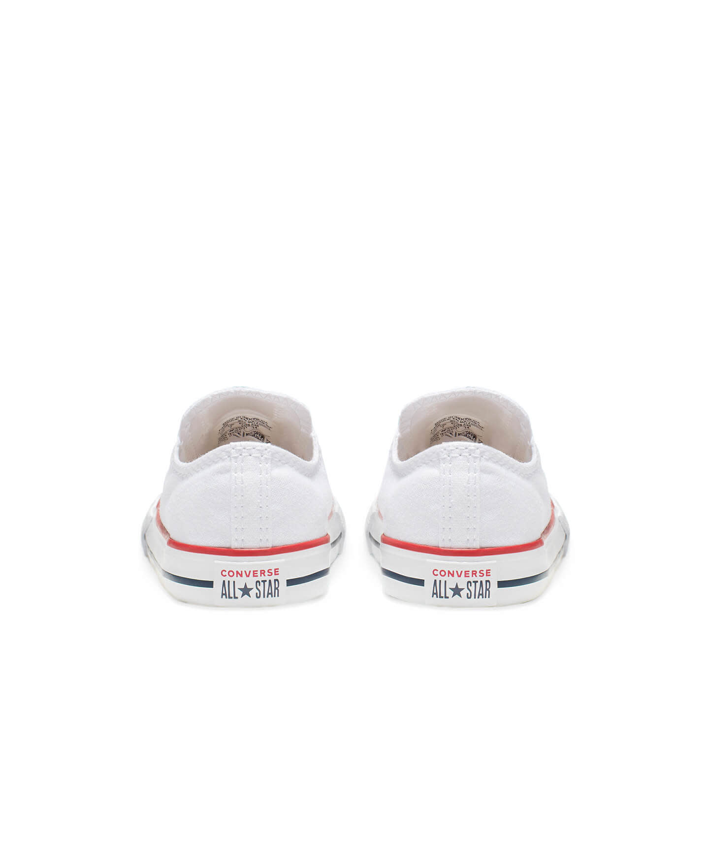 Tenis Converse Chuck Taylor All Star Blancos en Choclo de Lona para Niños Vista trasera