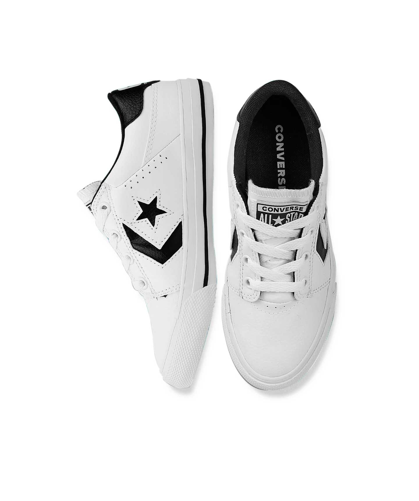 Tenis Converse Tre Star Blancos en Choclo Tipo Piel para Ninos Converse Mexico