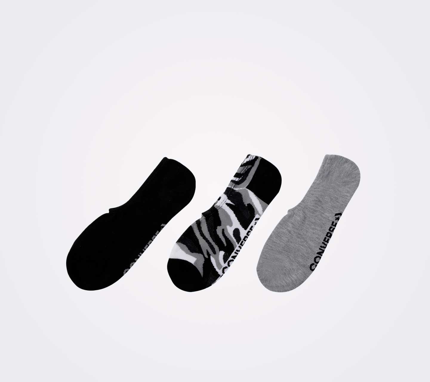 Calcetines Converse Tripack Multicolor Unisex Vista lateral izquierda