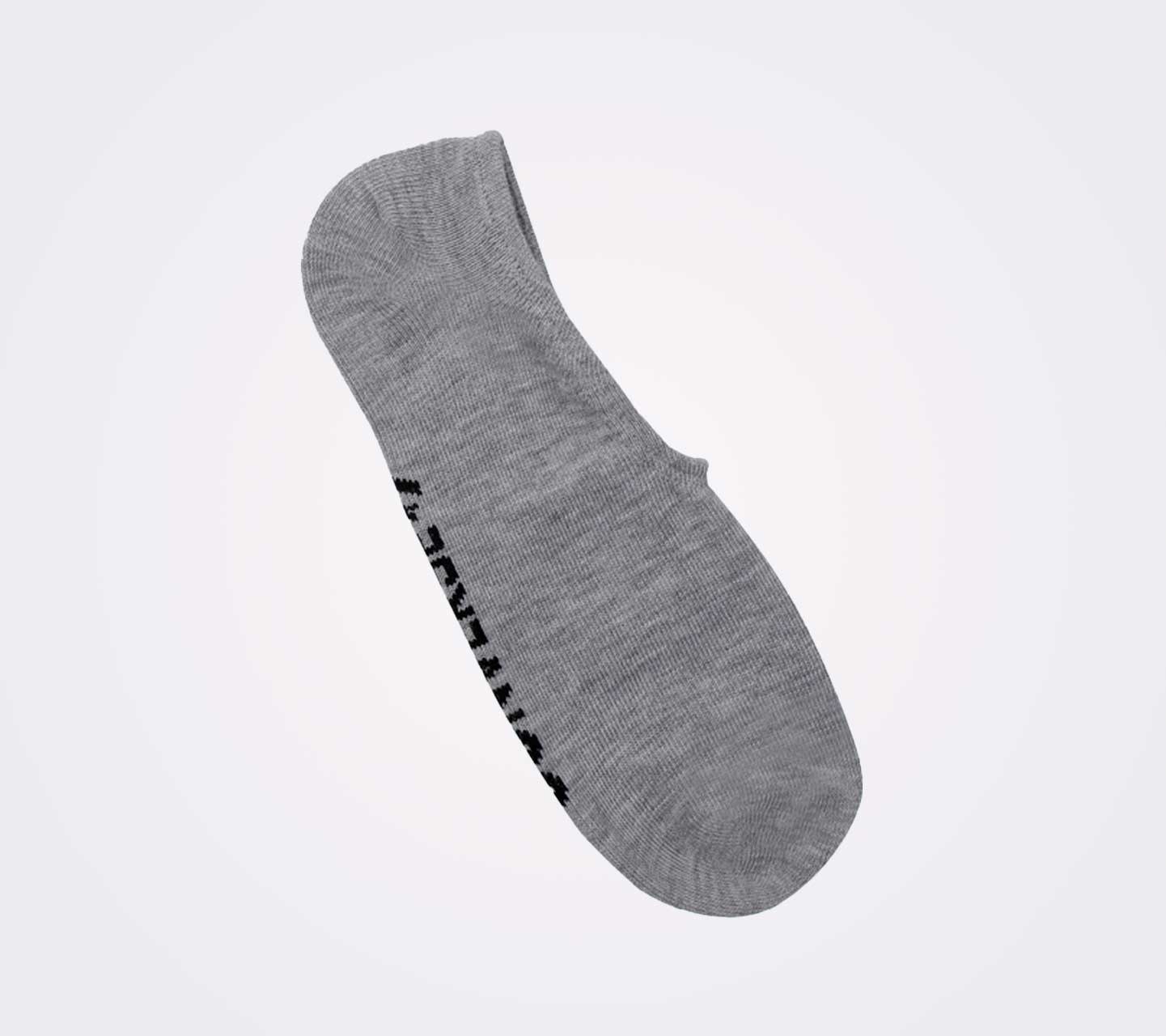 Calcetines Converse Tripack Multicolor Unisex Vista del par color gris
