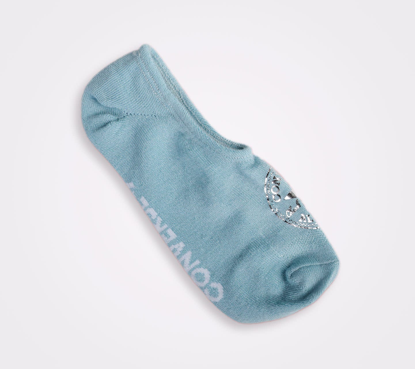Calcetines Converse Chuck Taylor Tripack Blanco/ Azul para Mujer Vista del par azul