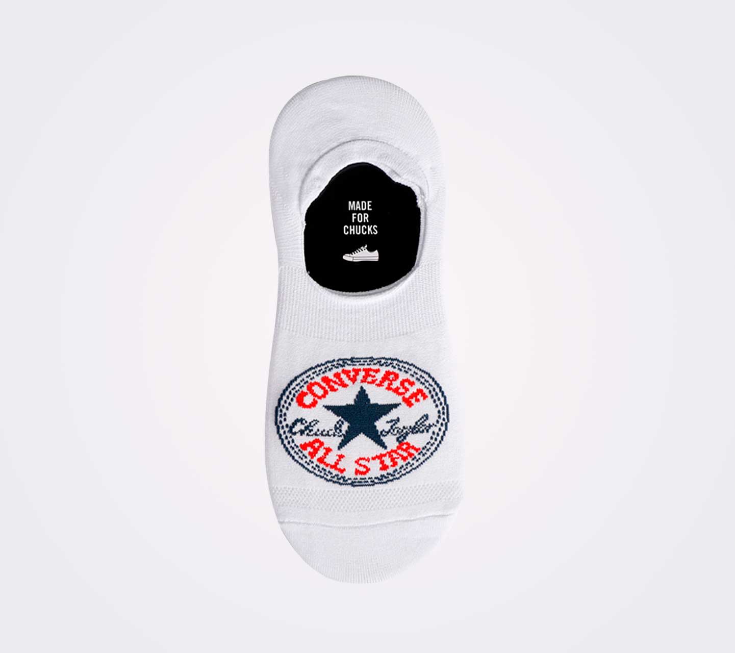 Calcetines Converse Chuck Taylor Tripack Multicolor para Mujer Vista del par blanco