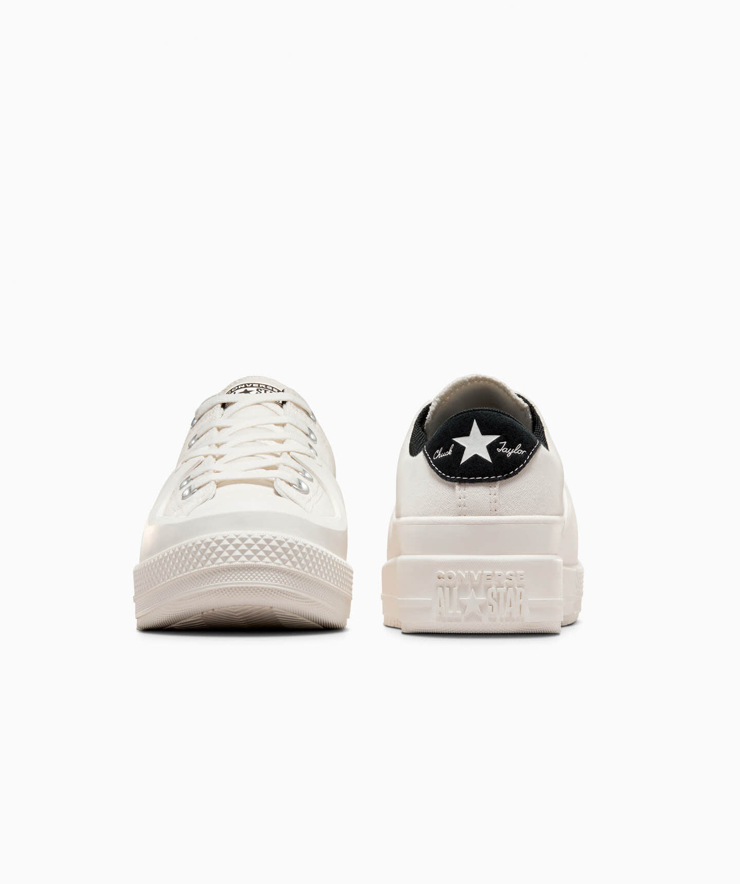 Tenis Converse Ctas Blanco en Choclo de Lona para Hombre Vista frontal y trasera
