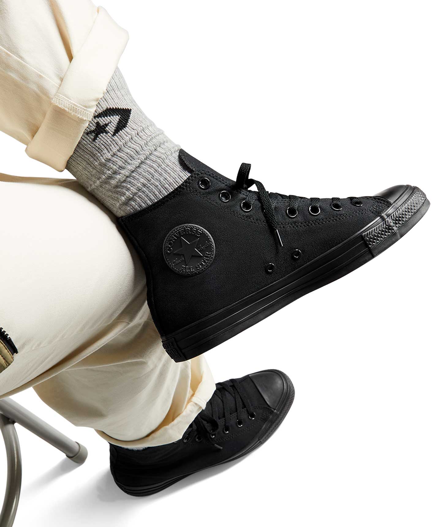 Converse Chuck Taylor All Star Hi Negro Monocromatico