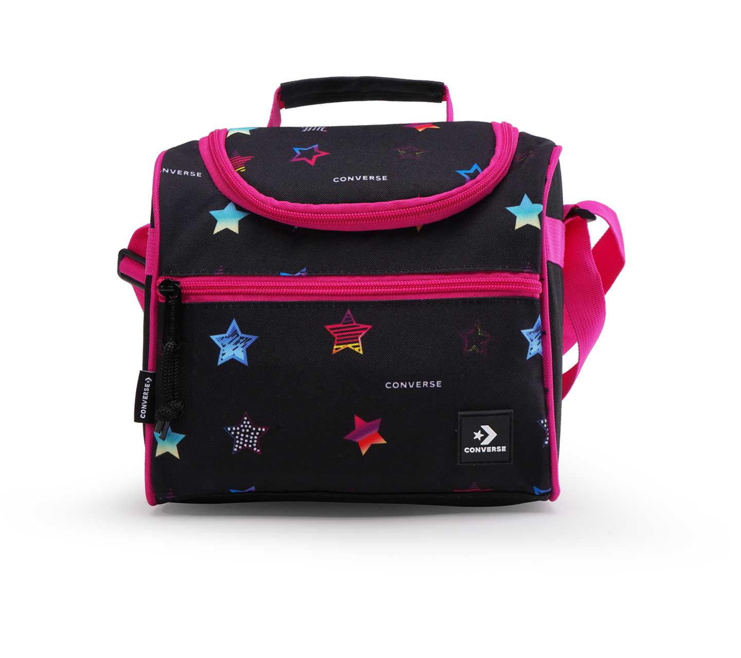 Lonchera Converse BTS 24 Multicolor con Impresión de Estrellas Unisex Vista frontal