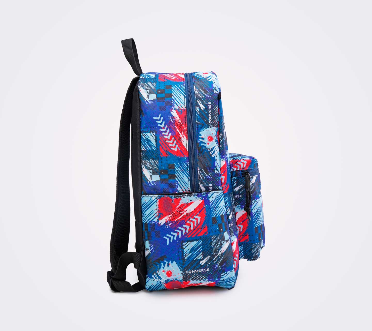 Mochila Converse BTS 24 Multicolor y Tonos Rojos en Acuarela Unisex Vista lateral derecha