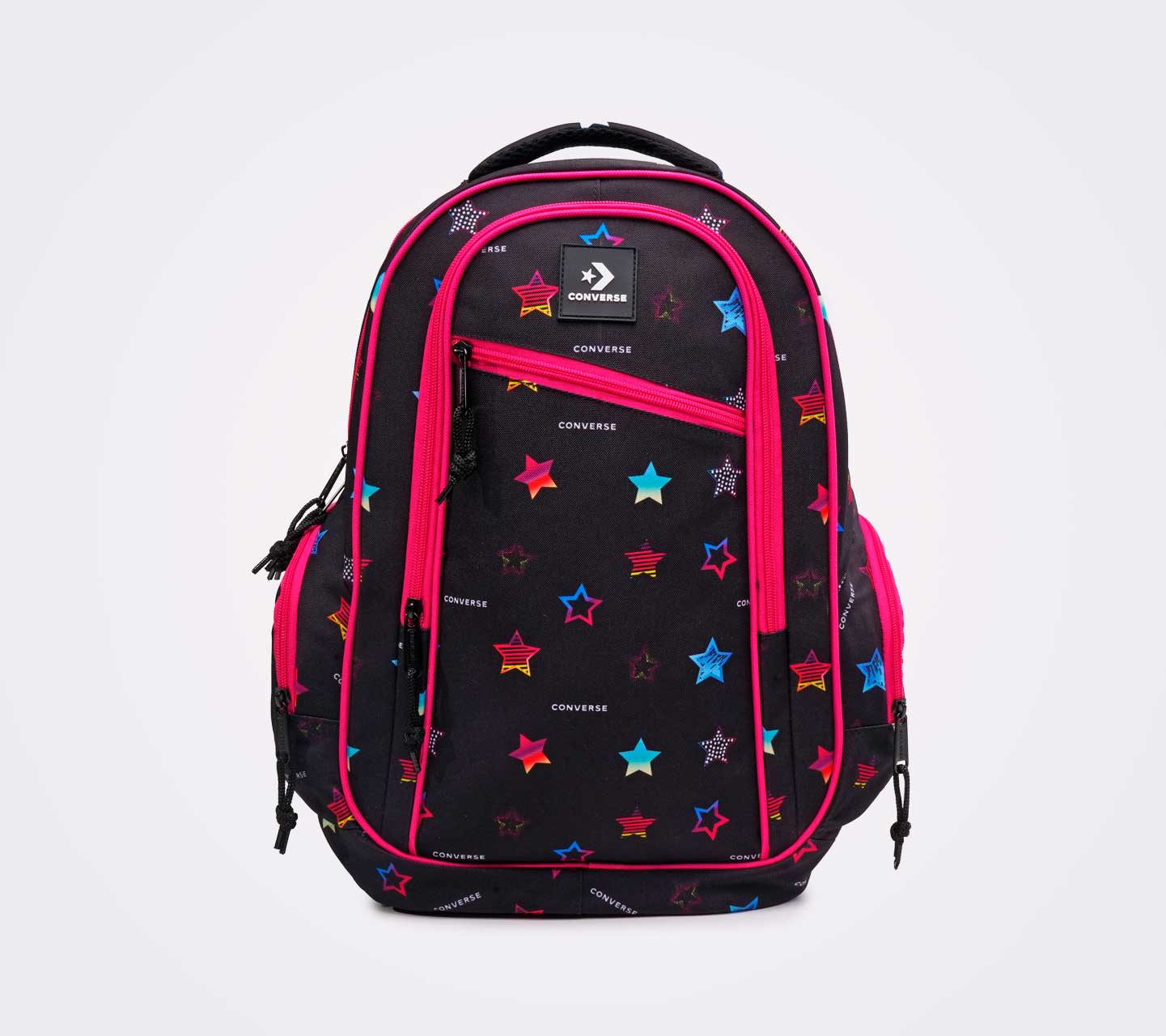Mochila Converse BTS 24 Negro Multicolor con Impresion de Estrellas Unisex Converse Mexico