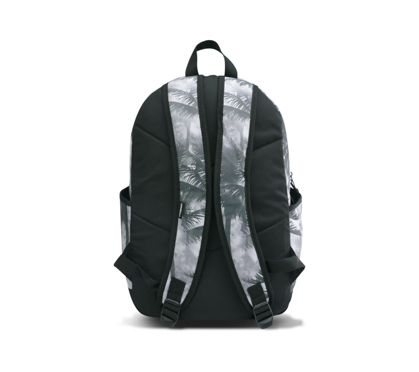 Mochila Converse BTS 24 Gris con Grafico de Palmeras Unisex Unisex Vista trasera