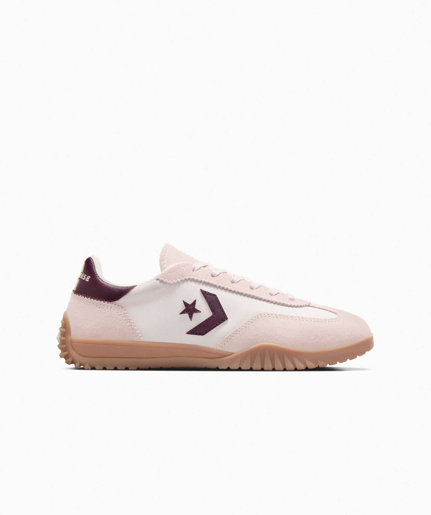 Tenis Converse Run Star Trainer Multicolor en Choclo de Gamuza para Mujer Vista lateral exterior pie derecho