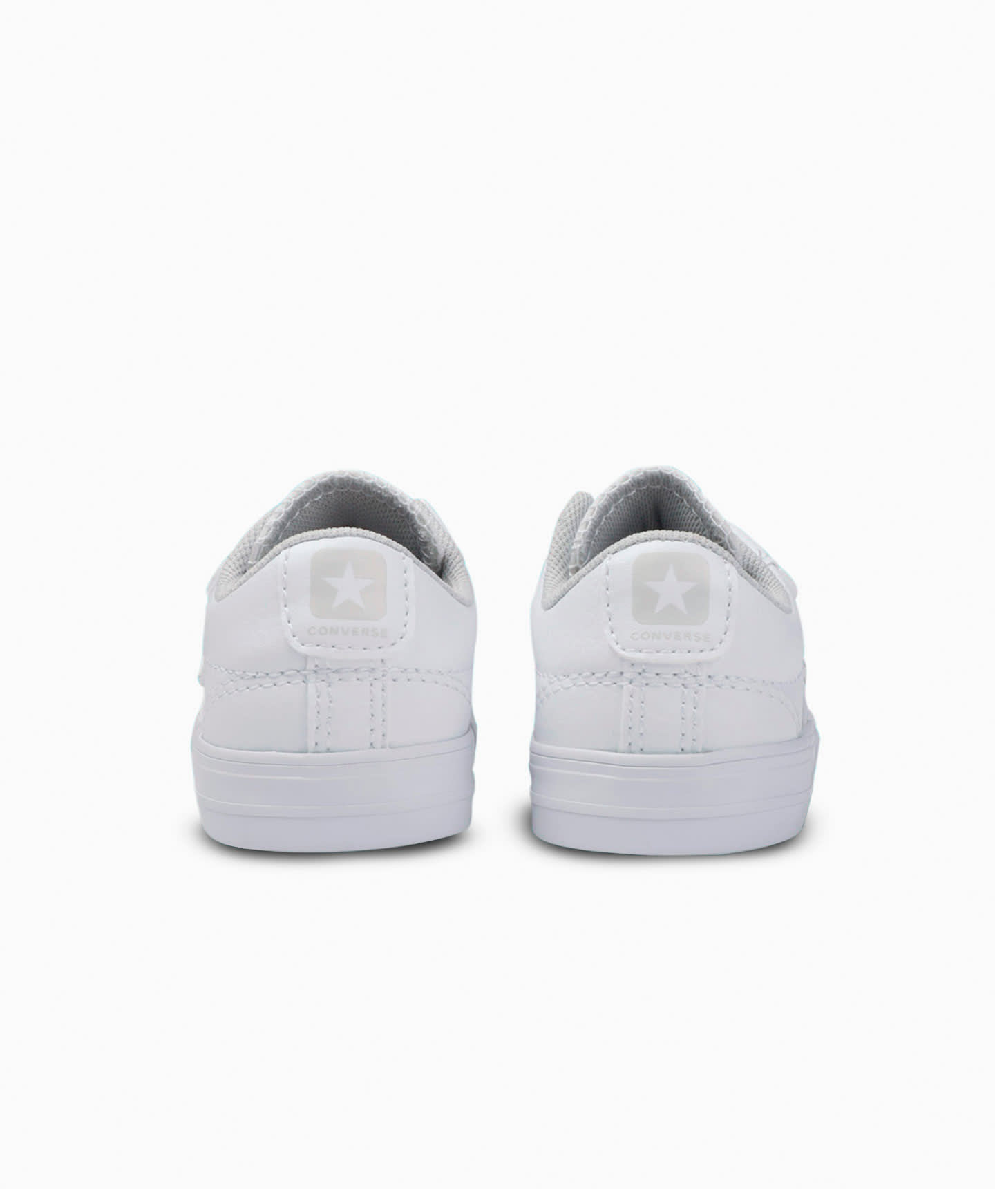 Tenis Converse Star Player 2 Velcros Blancos en Choclo Tipo Piel para Niños Vista trasera