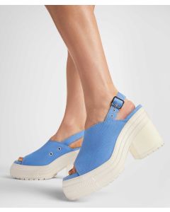 Tenis Converse Chuck 70 De Luxe Heel Mule Azules Slip On de Lona para Mujer