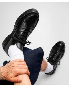 Tenis Converse de Plataforma Chuck 70 National Negros en Choclo de Piel Unisex