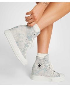 Tenis Converse de Plataforma Chuck 70 Wedge Multicolor en Bota de Algodón para Mujer
