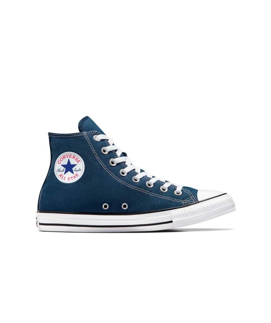 Tenis Converse Chuck Taylor All Star Azules en Bota de Lona Unisex Vista lateral interior