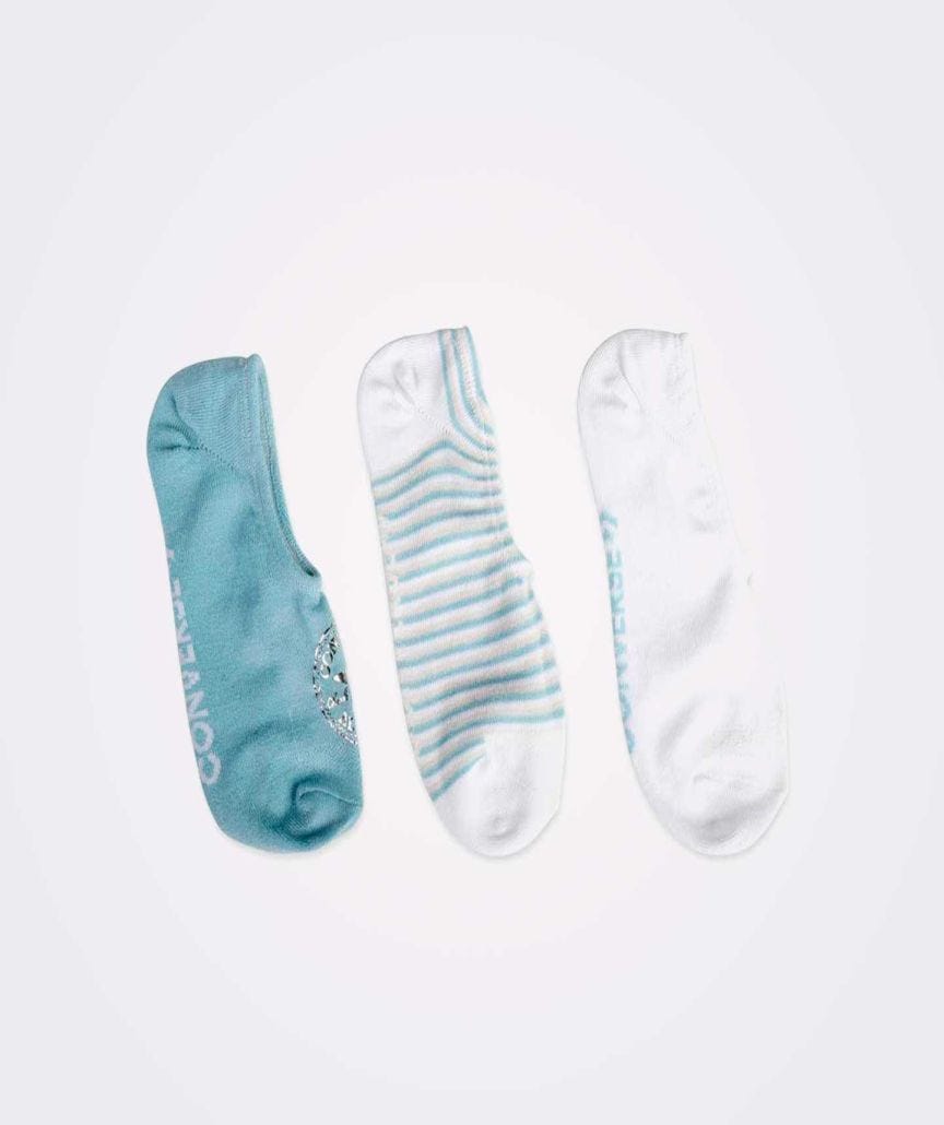 Calcetines Converse Chuck Taylor Tripack Blanco/ Azul para Mujer