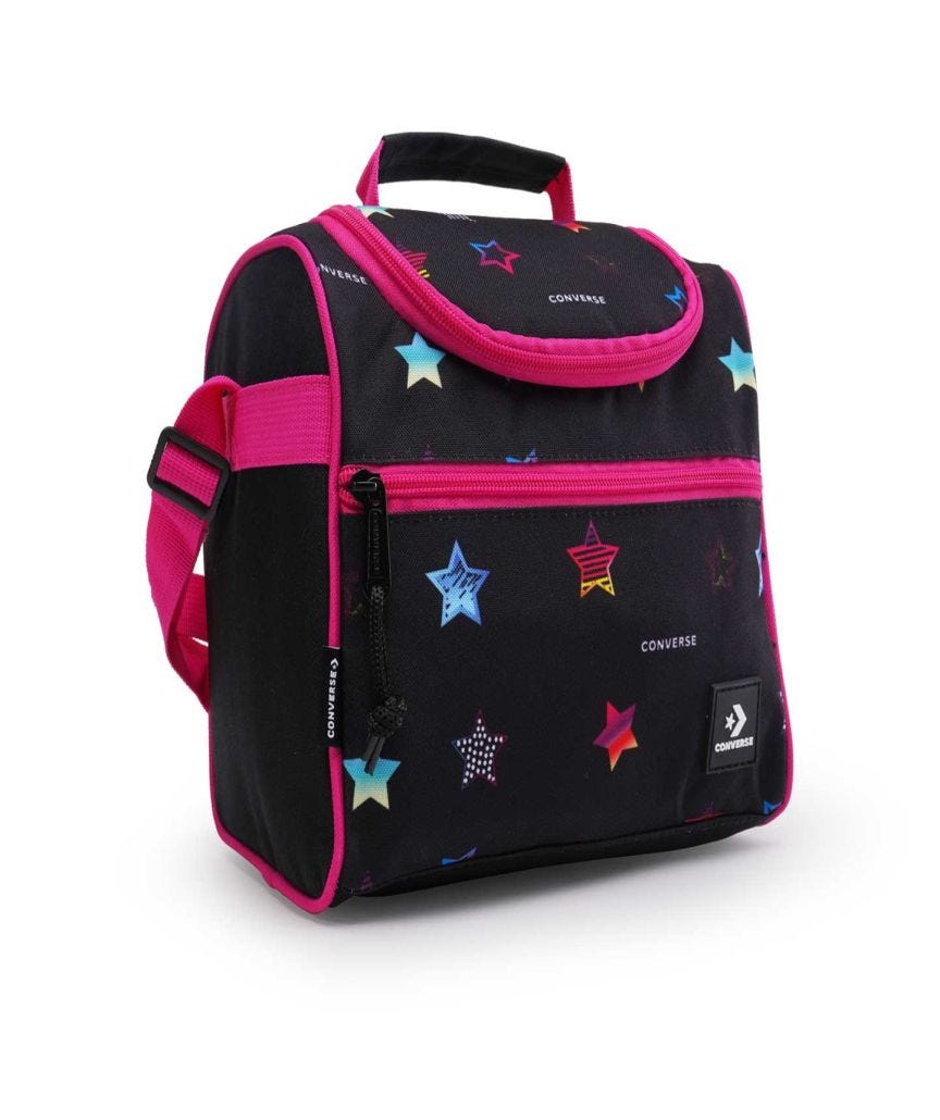 Lonchera Converse BTS 24 Multicolor con Impresión de Estrellas Unisex Vista tres cuartos
