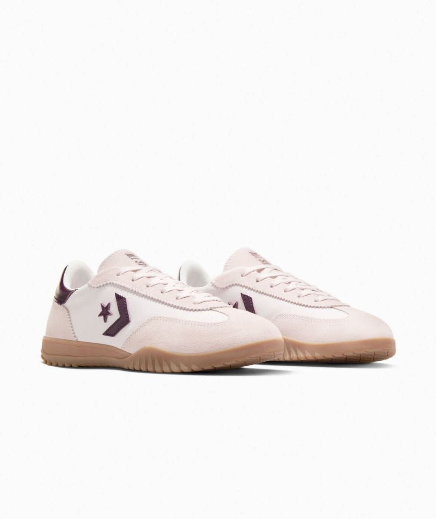 Tenis Converse Run Star Trainer Multicolor en Choclo de Gamuza para Mujer Vista lateral derecha del par