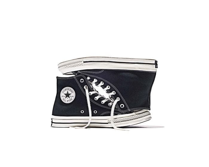 Tenis Converse Chuck 70 Negros en Bota de Lona Unisex Vista lateral interior