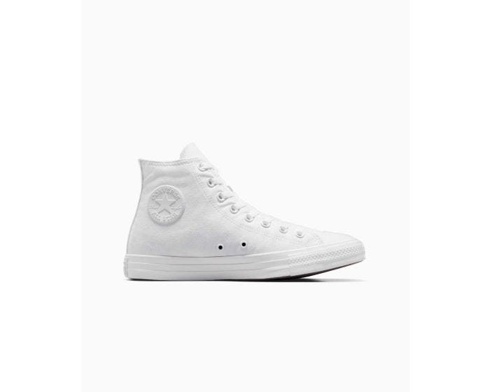 Tenis Converse Chuck Taylor All Star Blancos en Bota de Lona Unisex Vista lateral interior