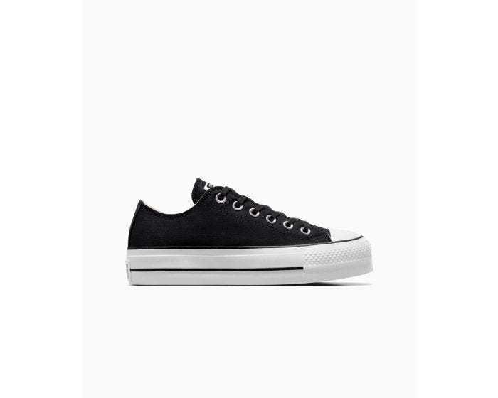 Tenis Converse de Plataforma Lift Negros en Choclo de Piel para Mujer Converse Mexico