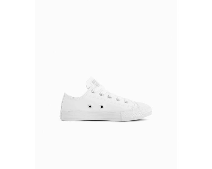 Tenis Converse Chuck Taylor All Star Blancos en Choclo Tipo Piel para Niños Vista lateral interior
