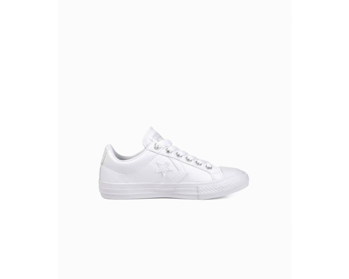 Tenis Converse Star Player Blancos en Choclo Tipo Piel para Niños Vista lateral interior